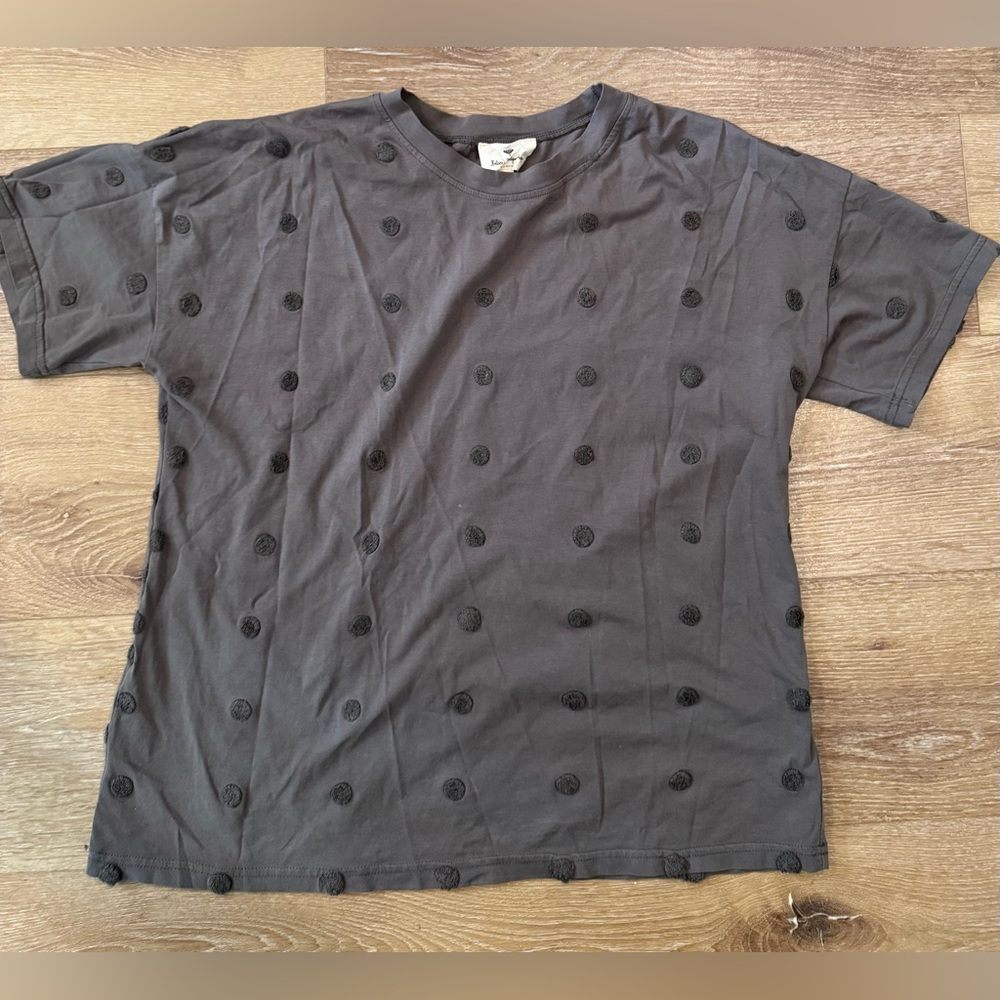Women’s Gray Polka Dot T-Shirt